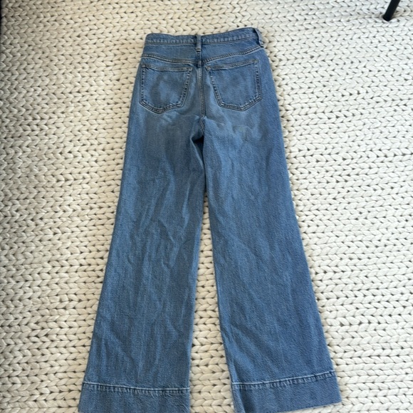 J Crew Wide Leg Trouser Jeans size 24. Chambray Blue - Picture 2 of 2